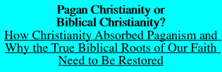 Pagan Christianity or